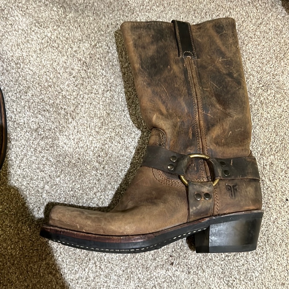 Frye Harness 12R Brown Leather Western Boots women’s 7.5 M.